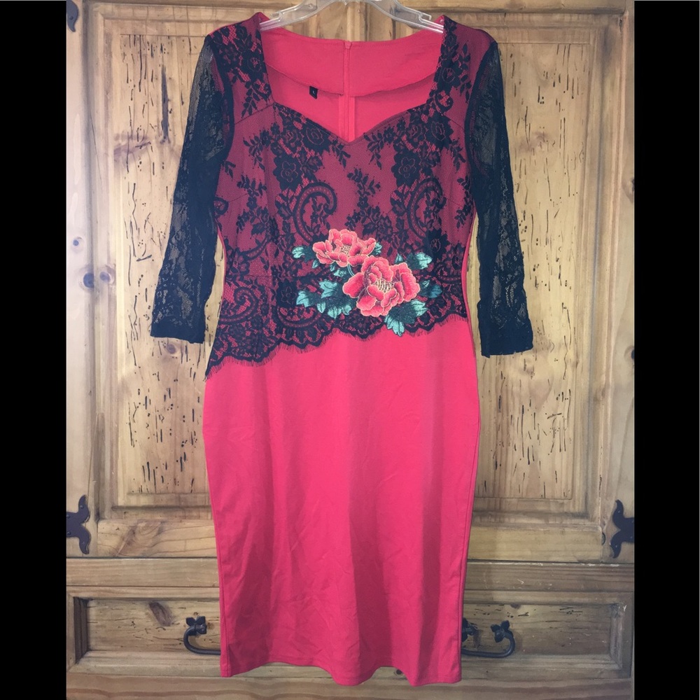 Lace and Roses Dress
